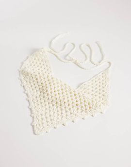 JJXX JJXX crochet headscarf in white