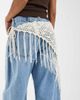 JJXX JJXX crochet overlay hip scarf in cream-White - 3