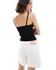 JJXX JJXX denim mom shorts in off white - 3