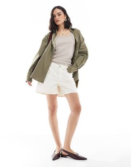 JJXX JJXX denim shorts in off-white