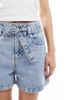 JJXX JJXX denim shorts with tie waist in light blue - 2