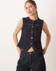 JJXX JJXX denim vest in dark blue-Navy - 1