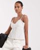 JJXX JJXX eyelet cami top in white - 1