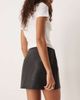 JJXX JJXX faux leather mini skirt in black - 2