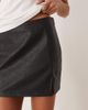 JJXX JJXX faux leather mini skirt in black - 4