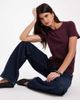 JJXX JJXX fitted T-shirt in deep burgundy-Red - 1