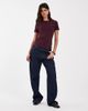 JJXX JJXX fitted T-shirt in deep burgundy-Red - 3
