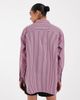 JJXX JJXX Jamie oversized striped poplin shirt in light pink - 4