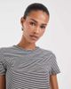 JJXX JJXX jersey tee in black and white stripes - 1