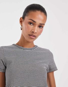 JJXX JJXX jersey tee in black and white stripes