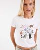 JJXX JJXX kitten print baby T-shirt in white - 1