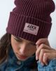 JJXX JJXX knitted beanie in deep burgundy-RED - 2