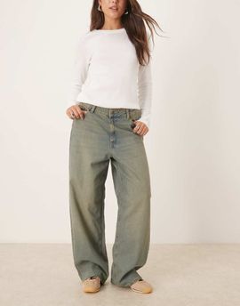 JJXX JJXX Kyoto baggy jeans in mid blue