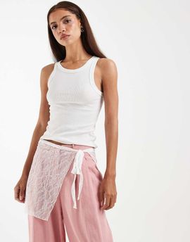 JJXX JJXX lace hip scarf in white