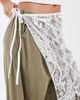 JJXX JJXX lace tassel hip scarf overlay in cream-White - 3