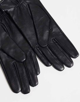 JJXX JJXX leather gloves in black