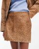 JJXX JJXX leather pony hair mini skirt in deer print - part of a set-Brown - 3