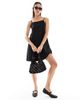 JJXX JJXX linen blend mini dress in black - 1