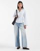 JJXX JJXX long sleeve poplin shirt with tie back detail in blue plaid - 3
