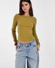 JJXX JJXX long sleeve ribbed top in olive-Green - 1