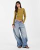 JJXX JJXX long sleeve ribbed top in olive-Green - 4