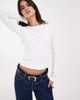 JJXX JJXX long sleeve ribbed top in white - 1
