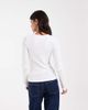 JJXX JJXX long sleeve ribbed top in white - 4