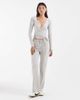 JJXX JJXX long sleeve wrap top in light gray - part of a set - 2