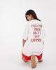 JJXX JJXX loose fit T-shirt with back print in off white - 1