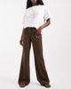 JJXX JJXX Mary tailored flared pants in brown - 1