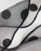 JJXX JJXX mesh polka dot bow hair tie in black - 2