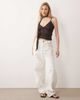 JJXX JJXX mesh polka dot cami top with scarf in brown - 2