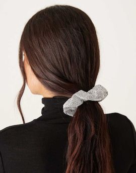 JJXX JJXX metallic scrunchie in silver