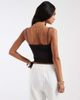 JJXX JJXX micro strappy top in black - 4