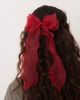 JJXX JJXX organza hair bow in red - 1