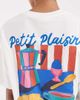 JJXX JJXX oversized t-shirt with café breakfast back print in cream-White - 3