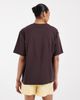 JJXX JJXX oversized t-shirt with fleur amore print in dark brown - 3