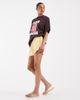 JJXX JJXX oversized t-shirt with fleur amore print in dark brown - 4