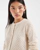 JJXX JJXX pointelle knit cardigan in cream-White - 3