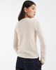 JJXX JJXX pointelle knit cardigan in cream-White - 4