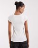JJXX JJXX raglan fitted T-shirt in white - 4