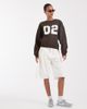 JJXX JJXX relaxed fit crew neck sweatshirt in brown - 3