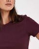 JJXX JJXX ribbed T-shirt in deep burgundy-Red - 3