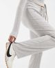 JJXX JJXX ribbed wide fit sweatpants in light gray - part of a set - 3