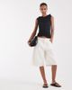 JJXX JJXX ruched hooded tank top in black - 2