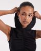 JJXX JJXX ruched hooded tank top in black - 3