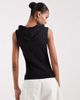 JJXX JJXX ruched hooded tank top in black - 4