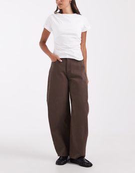JJXX JJXX Sakai baggy barrell jeans in brown