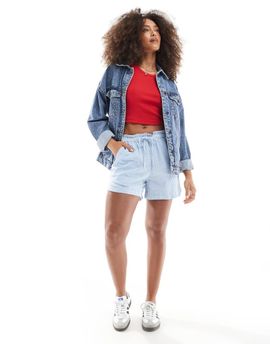 JJXX JJXX seersucker shorts in blue stripe