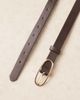 JJXX JJXX skinny belt with circle buckle in brown - 2
